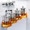 Factory wholesale thickened glass teapots, heat-resistant flower teapots, brewing teapots, stainless steel filtering teapots and tea sets Specification image